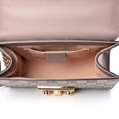 Gucci GG Supreme Monogram Studded Small Padlock Shoulder Bag Porcelain Rose 5 of 12