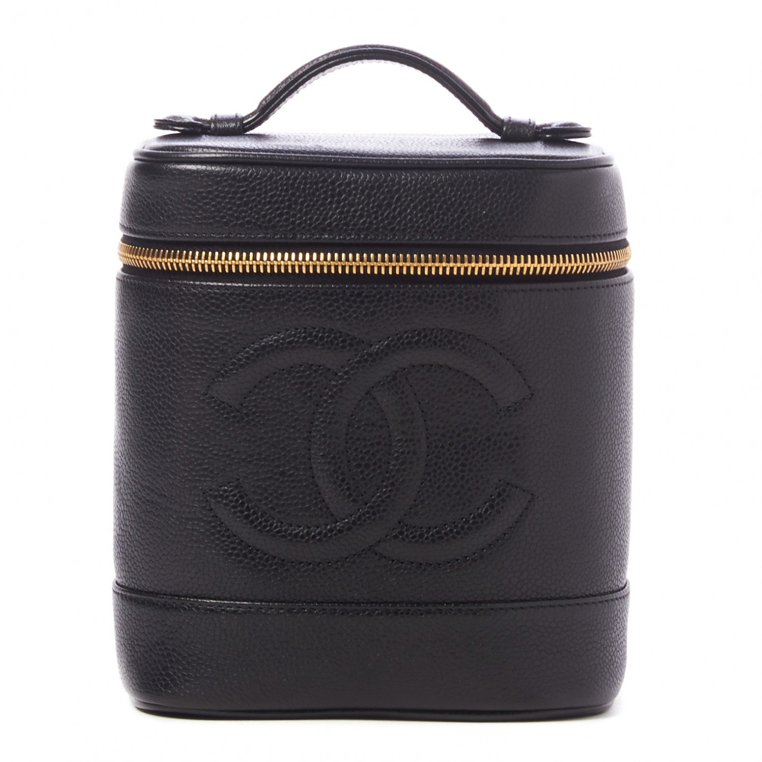 Chanel Caviar Vanity Cosmetic Case Black 1 of 9