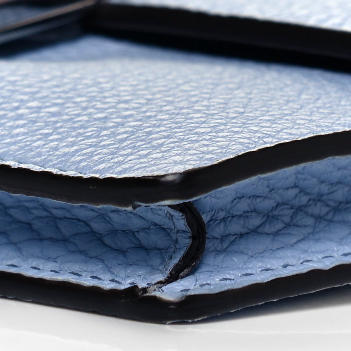 Cuoio Romano Selleria Baguette Belt Pouch Azzurro Sky