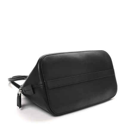 The Row Polished Saddle Calfskin Medium Devon Bag Black 7 of 17