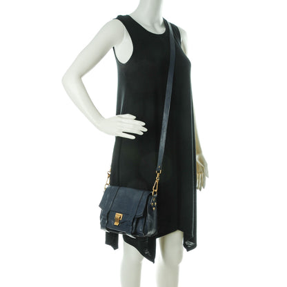 Proenza Schouler Lambskin PS1 Pouch Messenger Midnight 2 of 7