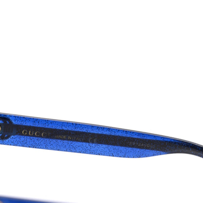 Gucci Square Frame Glitter Sunglasses GG0034SA Tortoise Blue 4 of 5