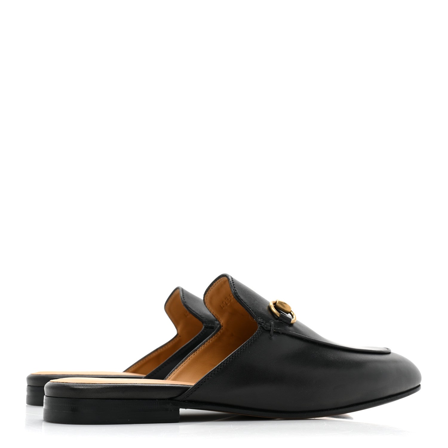 Gucci Calfskin Womens Princetown Slippers 37 Black 4 of 11