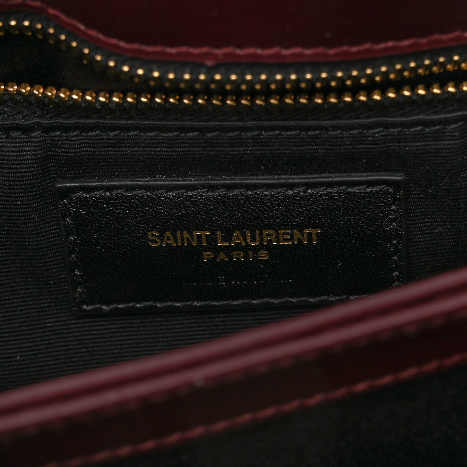 Saint Laurent Velvet Y Quilted Monogram Toy Loulou Crossbody Bag French Burgundy 6 of 9