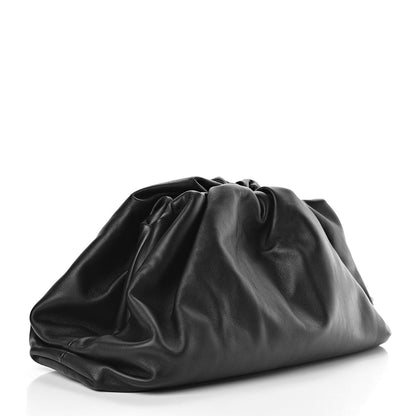 Bottega Veneta Smooth Butter Calf The Pouch Oversized Clutch Black 3 of 12