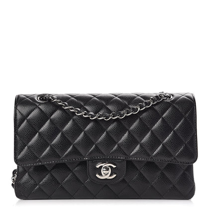 Chanel Caviar Quilted Medium Double Flap Black 1 of 11