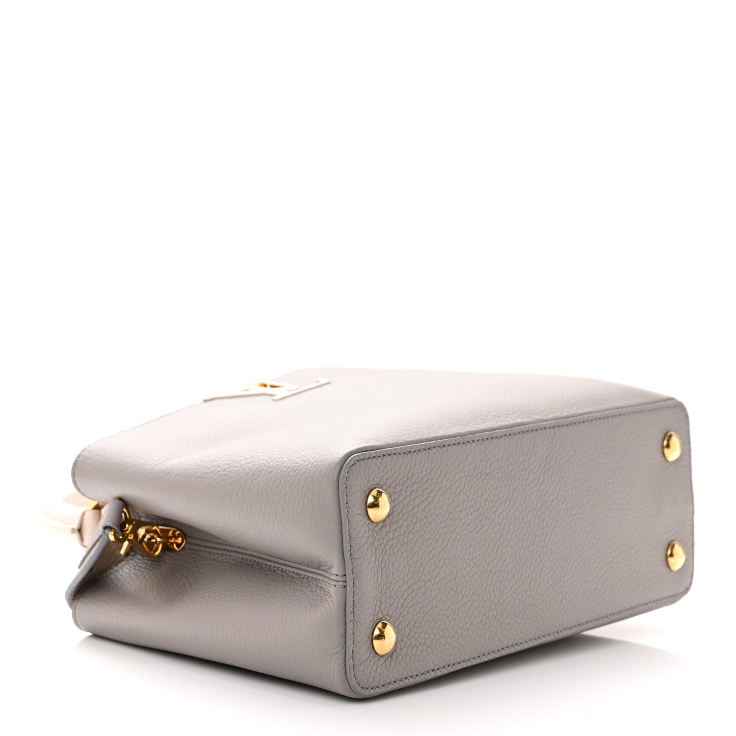Louis Vuitton Taurillon Capucines MM Steeple Gray 4 of 9