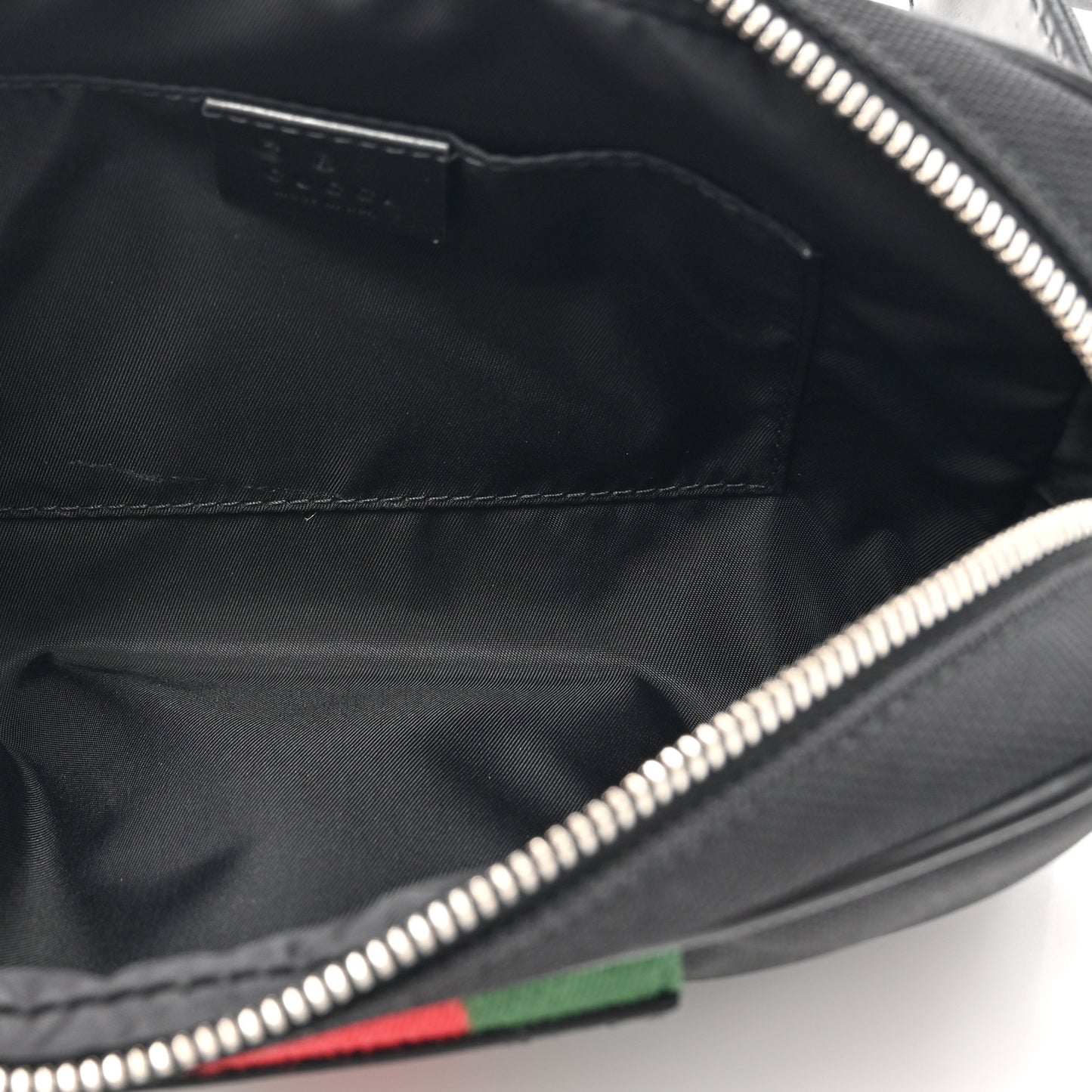 Canvas Web Slim Belt Bag Black