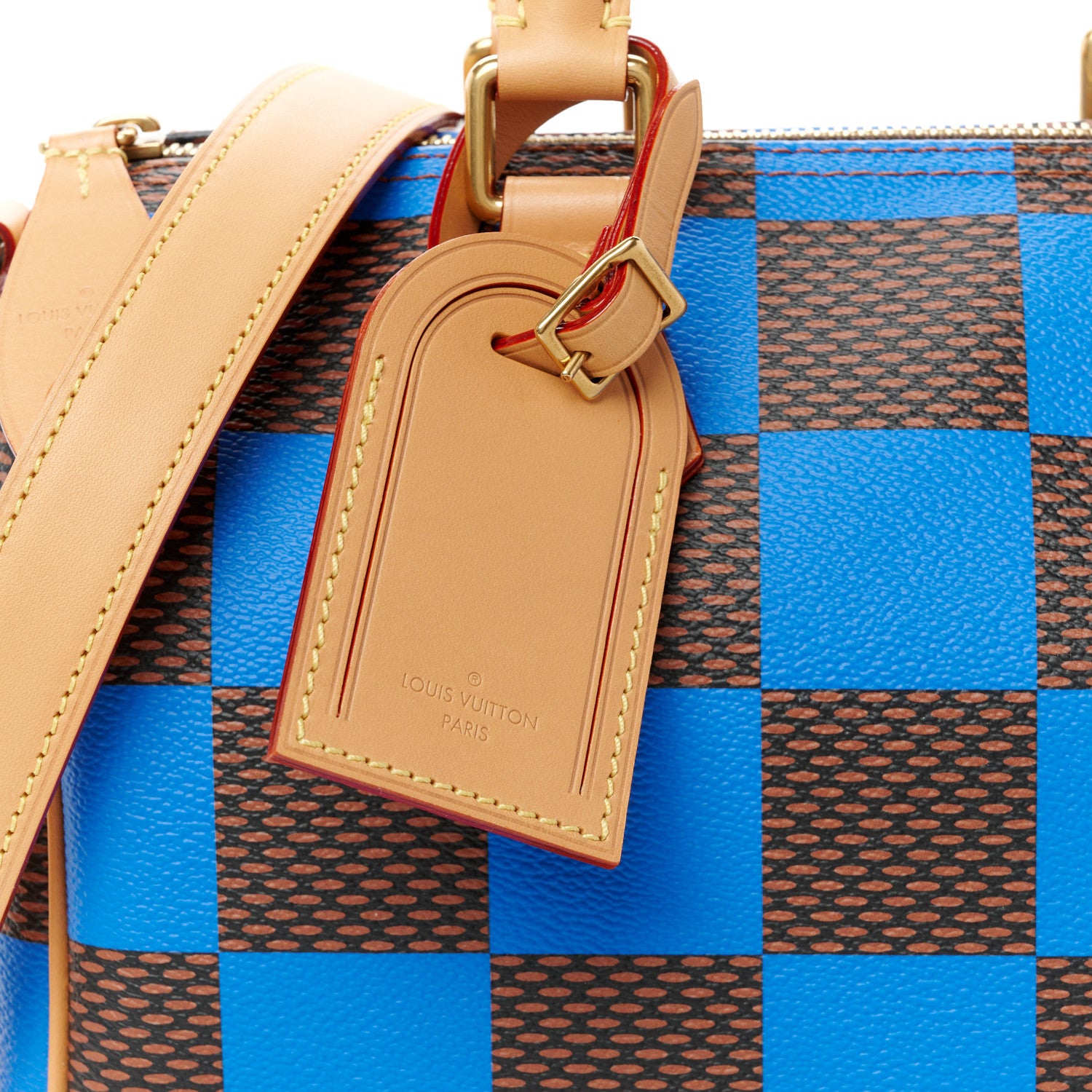 Louis Vuitton Damier Pop Speedy Bandouliere 25 Blue 7 of 11