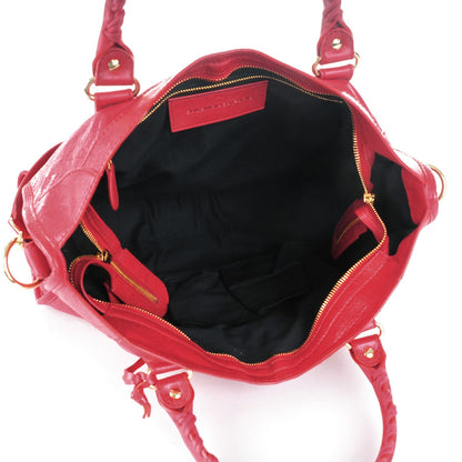 Balenciaga Agneau Giant 12 Gold Hardware City Rouge Cardinal 5 of 7