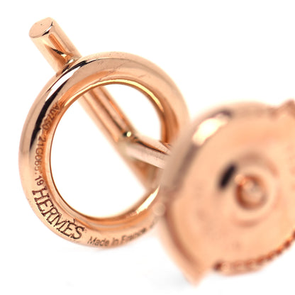 Hermes 18K Rose Gold PM Echappee Earrings 4 of 5
