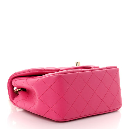 Chanel Lambskin Quilted Mini Square Flap Pink 4 of 11