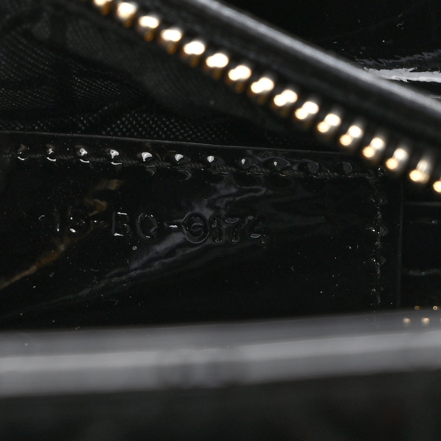 Patent Cannage Medium Lady Dior Black