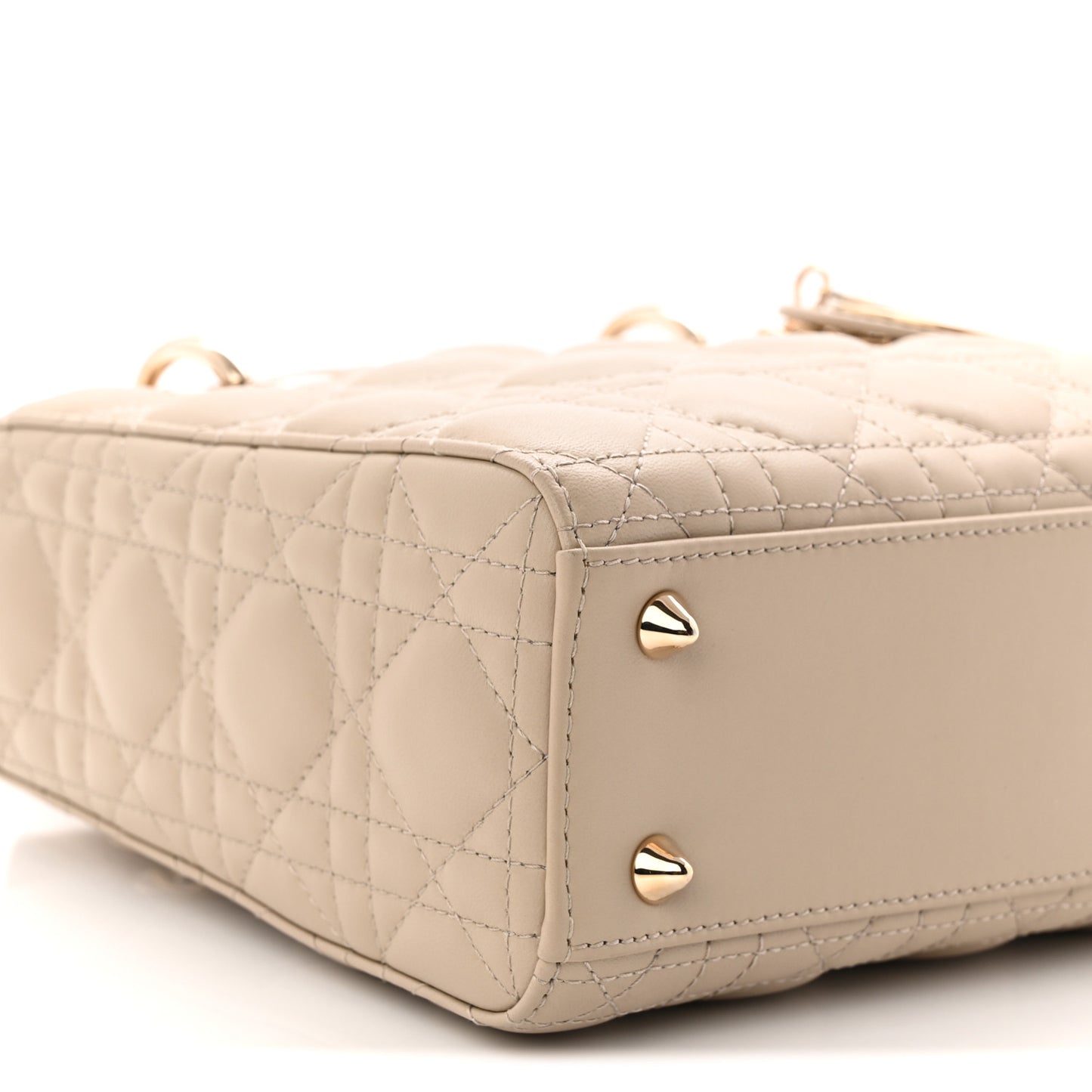 Lambskin Cannage Small My ABCDior Lady Dior Hazelnut