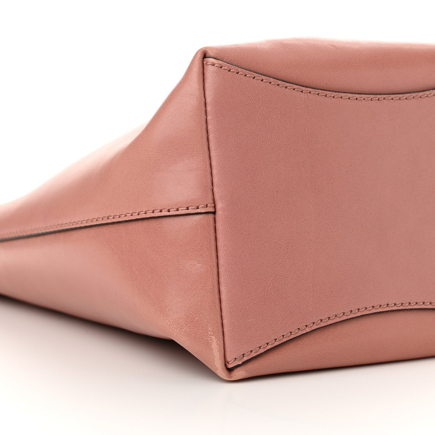 Calfskin Madeline Bucket Bag Blush