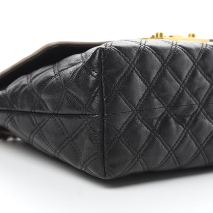Marc Jacobs Lambskin Quilted Large Baroque Single Flap Bag Black 8 of 9