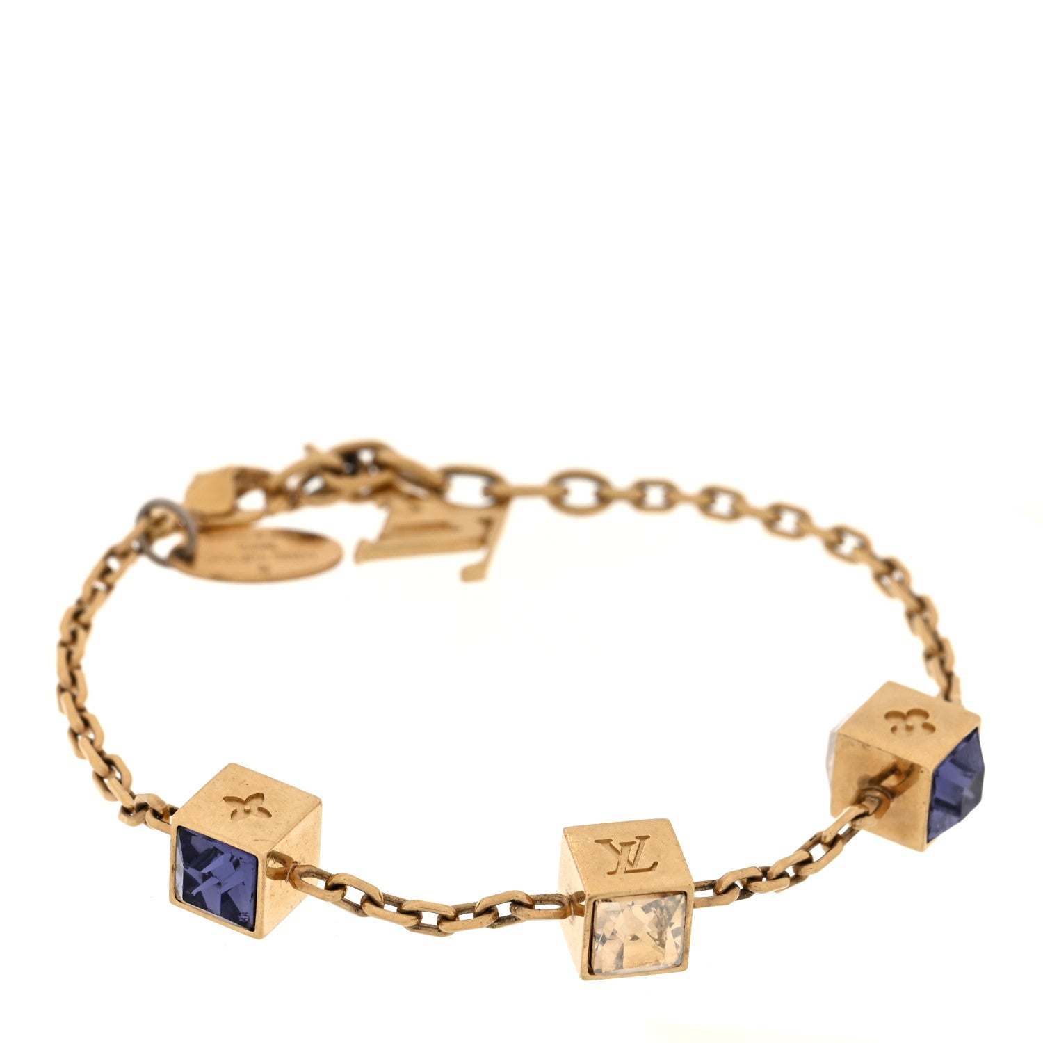 Louis Vuitton Swarovski Gamble Bracelet Azur Gold 1 of 4