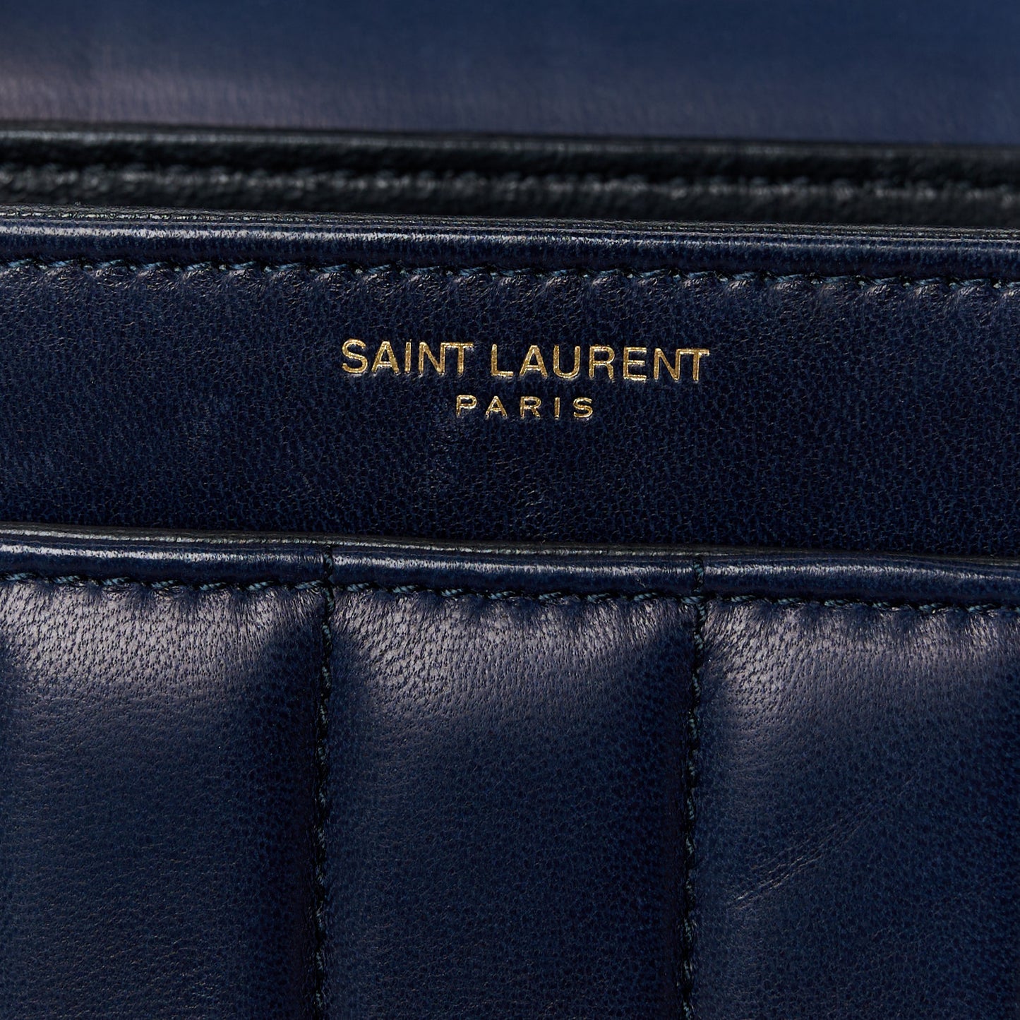 Calfskin Matelasse Monogram Chain Bag Red Navy
