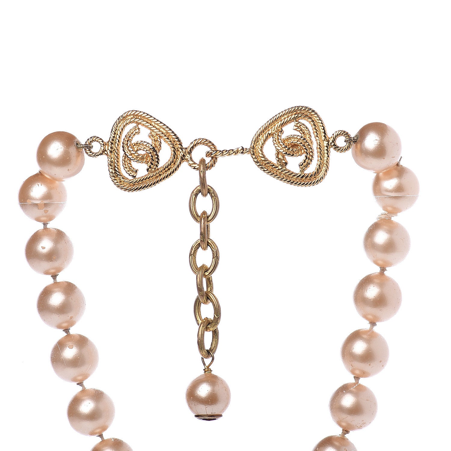 Chanel Pearl CC Necklace Gold 3 of 4