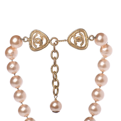 Chanel Pearl CC Necklace Gold 3 of 4