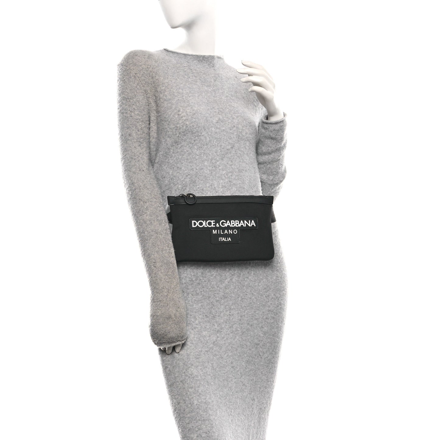 Padded Nylon Logo Belt Bag Black