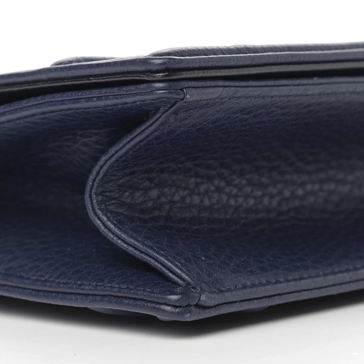 Christian Dior Grained Calfskin Medium Diorama Flap Bag Indigo Blue 9 of 10