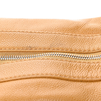 Chanel Caviar CC Wood Chain Hobo Maize 8 of 12