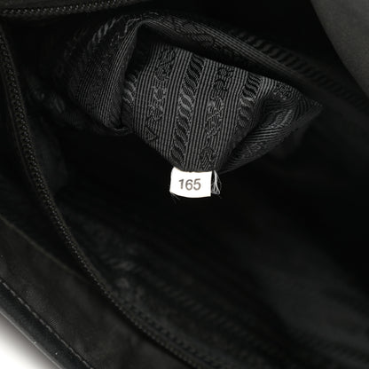 Prada Tessuto Nylon Saffiano Messenger Satchel Black 7 of 13