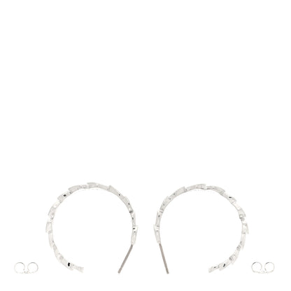 Tiffany Sterling Silver Paloma Picasso Modern Hearts Hoop Earrings 3 of 4