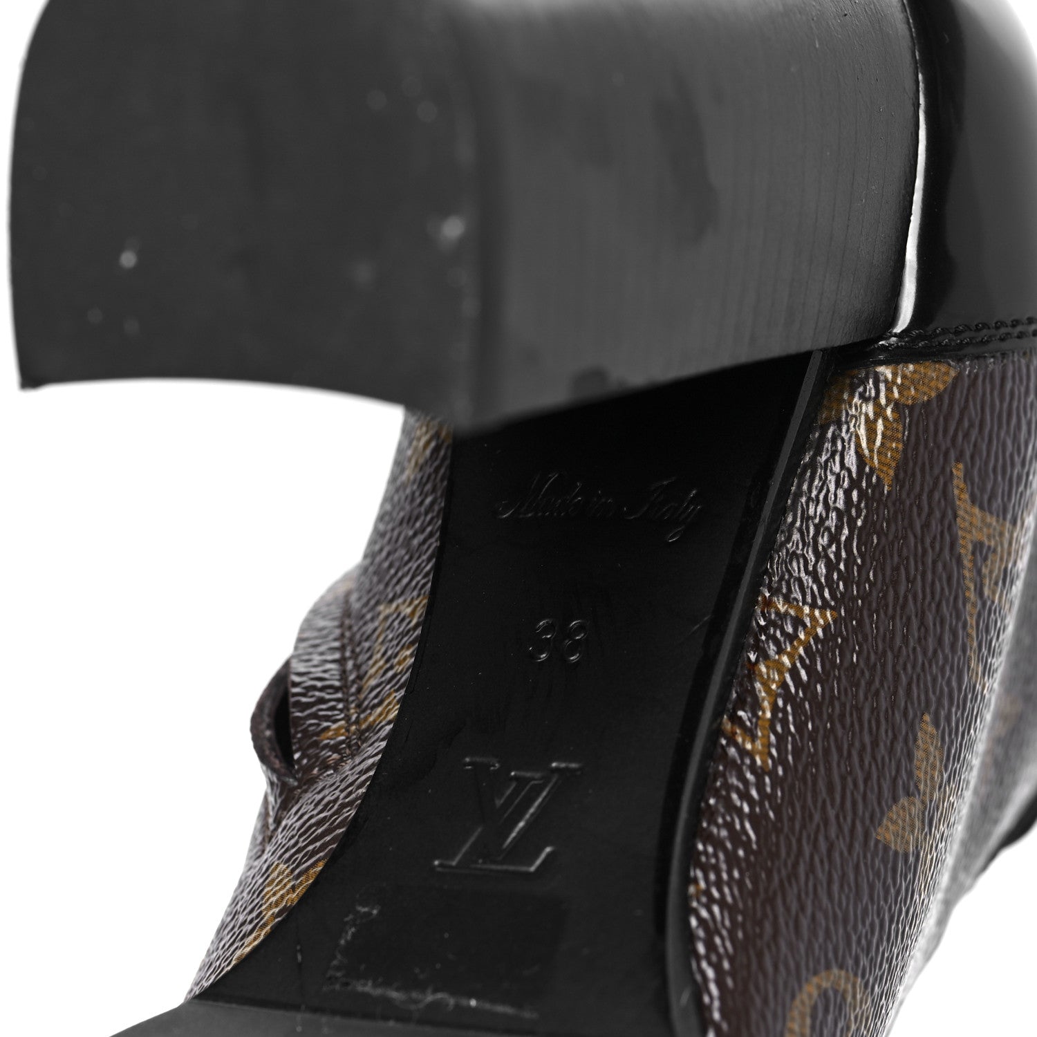 Louis Vuitton Patent Calfskin Monogram Star Trail Ankle Boots 38 Black 6 of 6