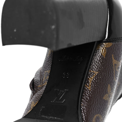 Louis Vuitton Patent Calfskin Monogram Star Trail Ankle Boots 38 Black 6 of 6