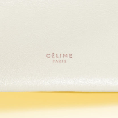 Celine Calfskin Folded Cabas Yellow White 7 of 11