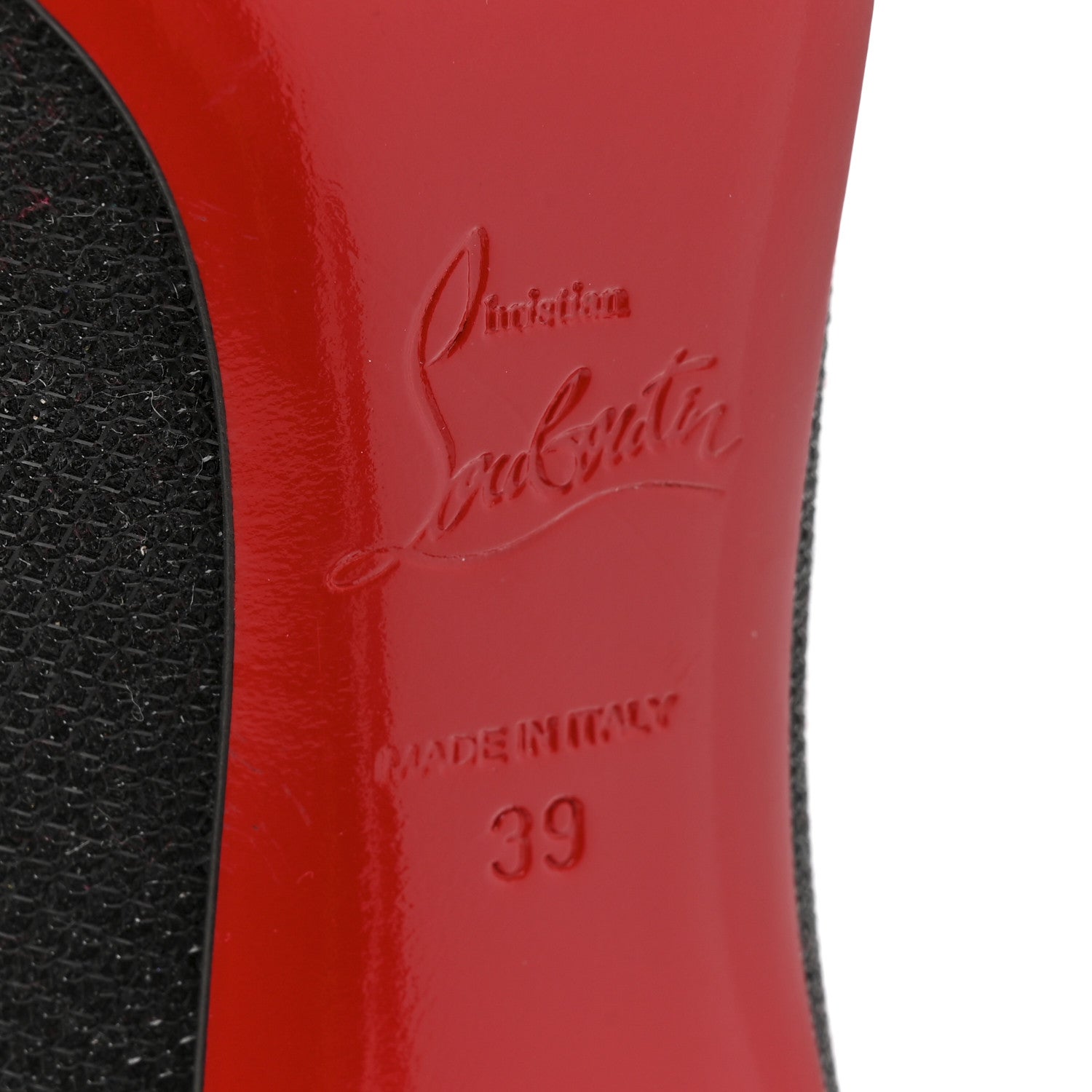 Christian Louboutin Glitter Tisse Veau Velours Coralta Mia 100 Pumps 39 Version Black 7 of 10