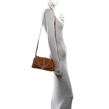 Salvatore Ferragamo Suede Mini Mia Crossbody Bag Naturale 2 of 9