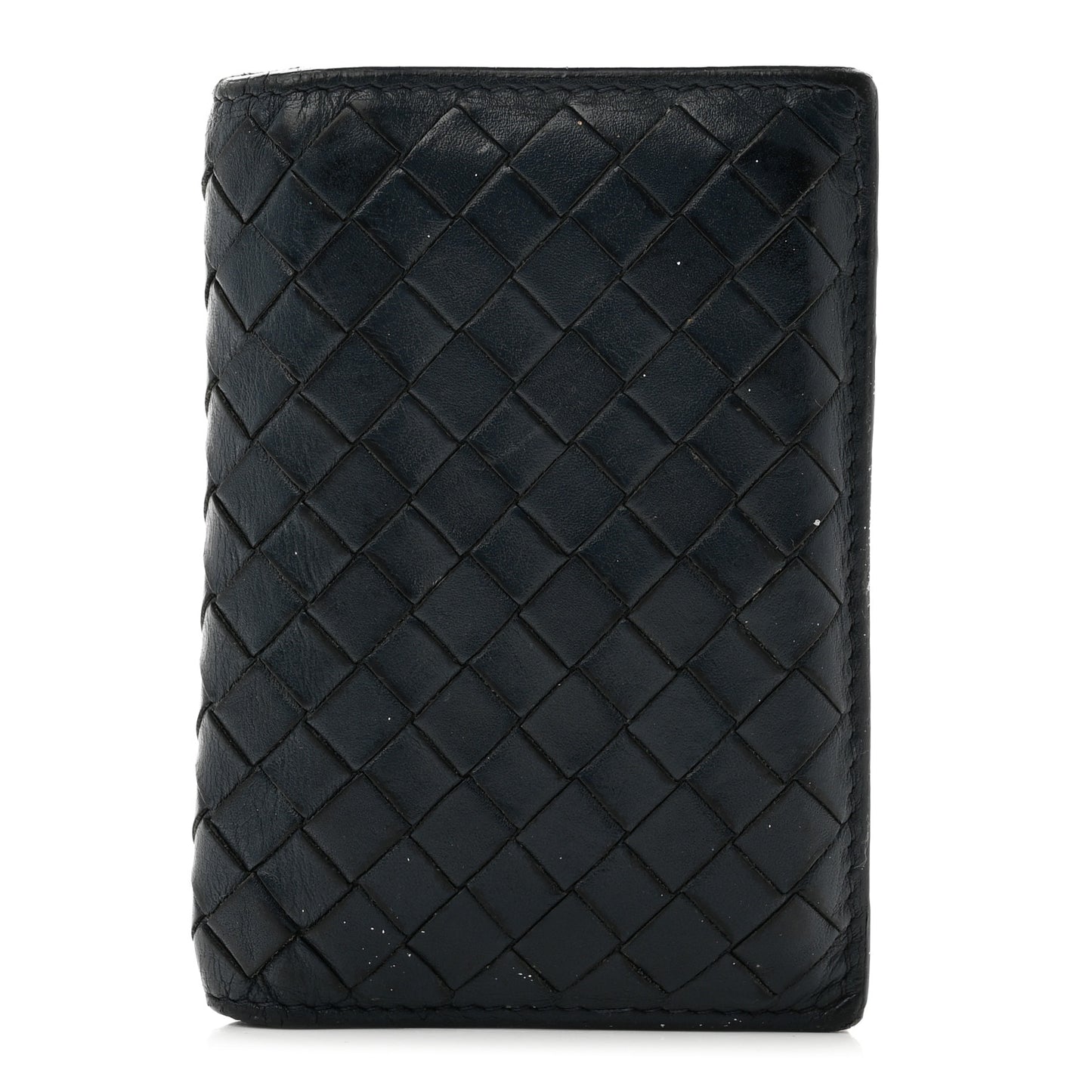 Nappa Intrecciato Bi-Fold Wallet Black