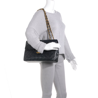 Chanel Lambskin XL Jumbo Flap Black 2 of 8