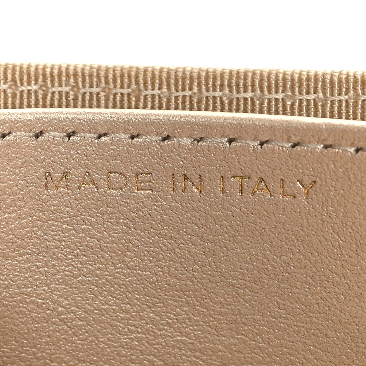 Metallic Lambskin Quilted Flap Card Holder On Chain Gold