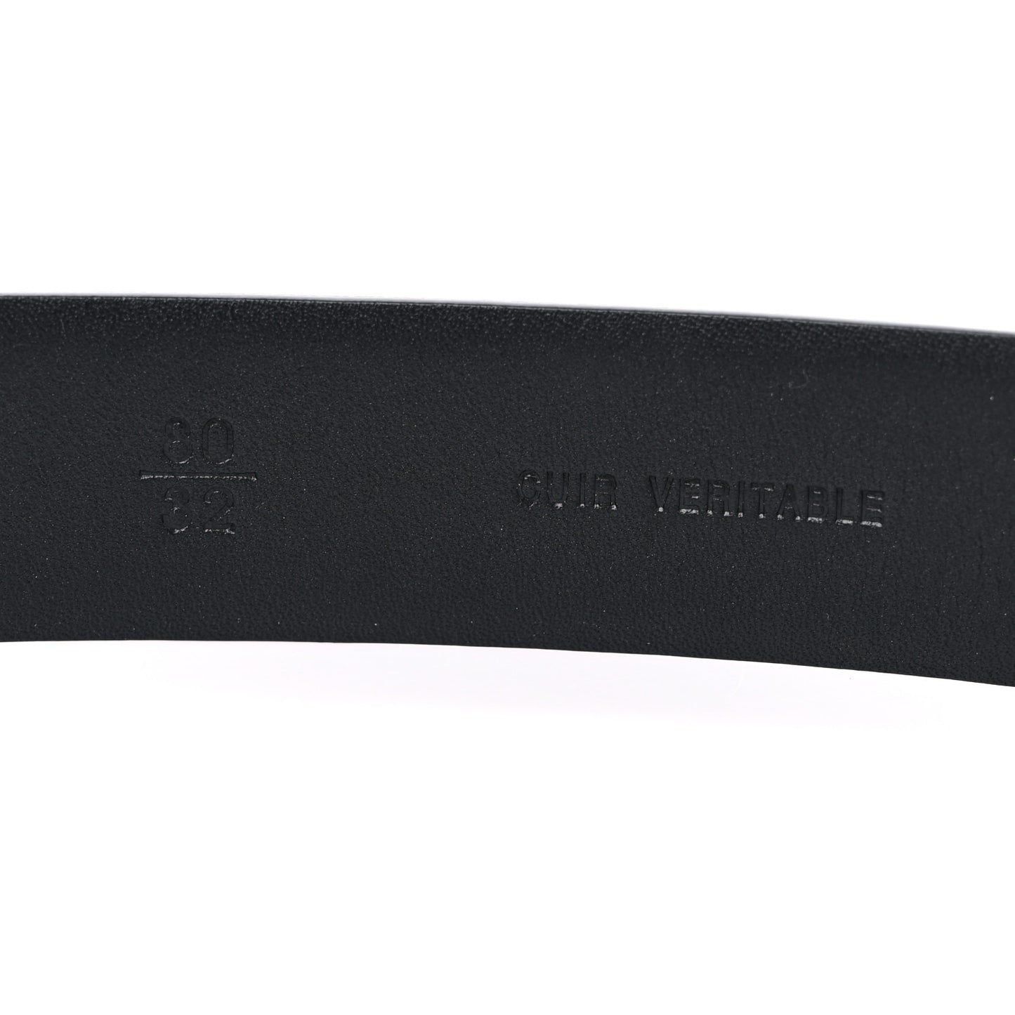 Calfskin Pearl Belt 80 32 Black