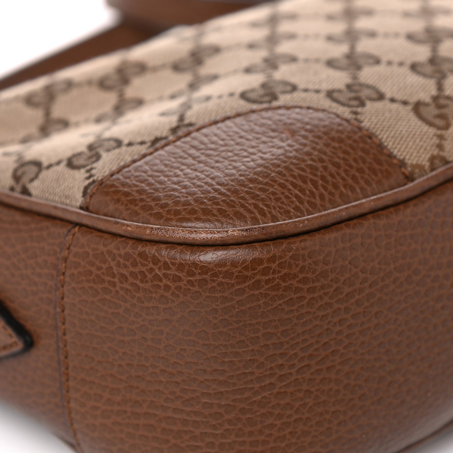 Monogram Mini Bree Messenger Bag Beige Tabacco