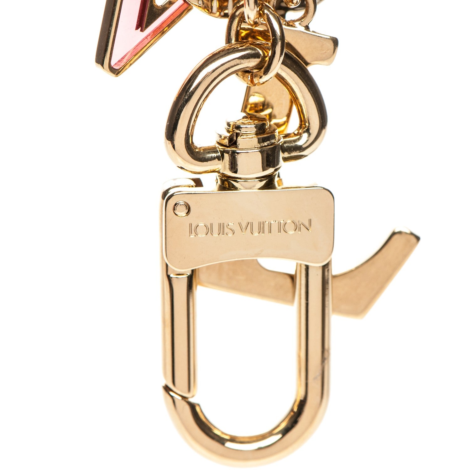 Louis Vuitton LV Tag Bag Charm Gold 3 of 4