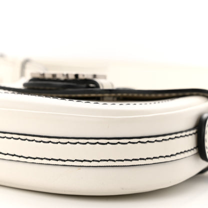 Christian Dior Calfskin Mini D Fence Saddle Bag White 10 of 13