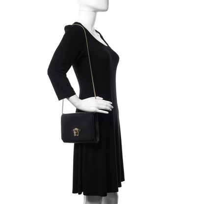 Versace Vitello Palazzo Medusa Evening Clutch Bag Black 2 of 16