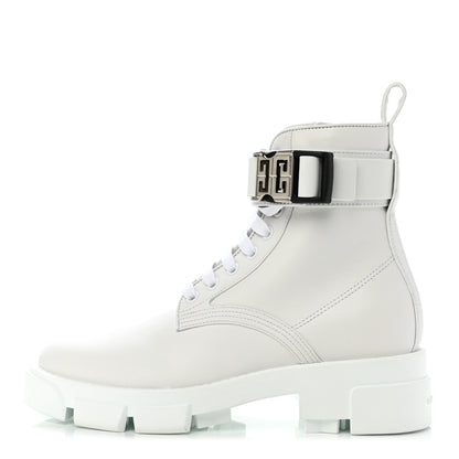 Givenchy Calfskin 4G Terra Boots 36.5 White 1 of 11