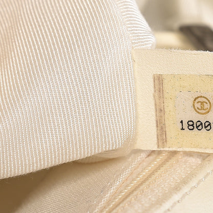 Chanel Lambskin Quilted Large Boy Flap Black White 7 of 17