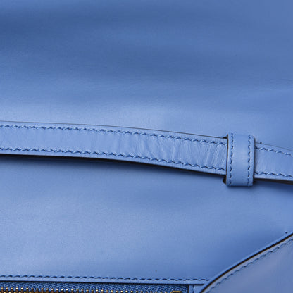 Gucci Calfskin Embroidered Medium Sylvie Top Handle Bag Clear Sky Blue 10 of 11