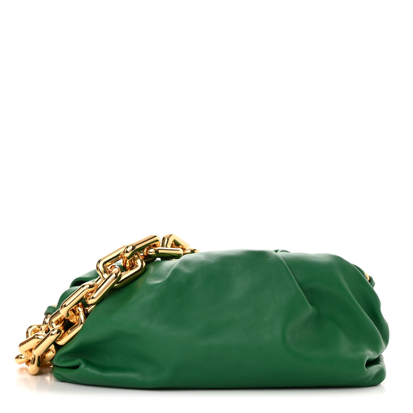 Calfskin The Pouch Chain Racing Green