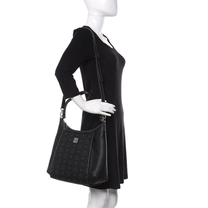 MCM Visetos Medium Luisa Hobo Black 2 of 9