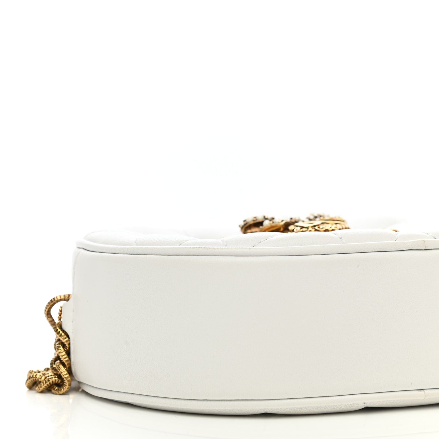 Smooth Calfskin Mini Devotion Camera Bag White