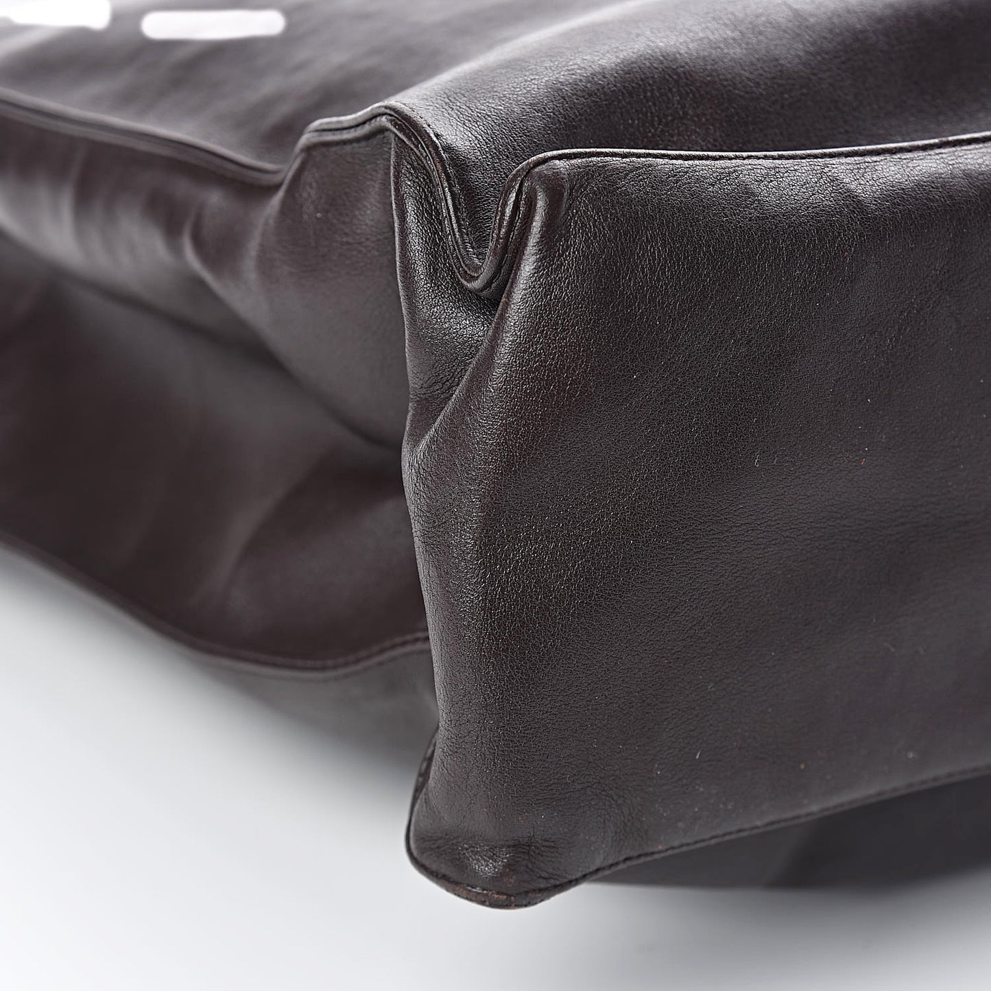 Lambskin CC Tote Dark Brown