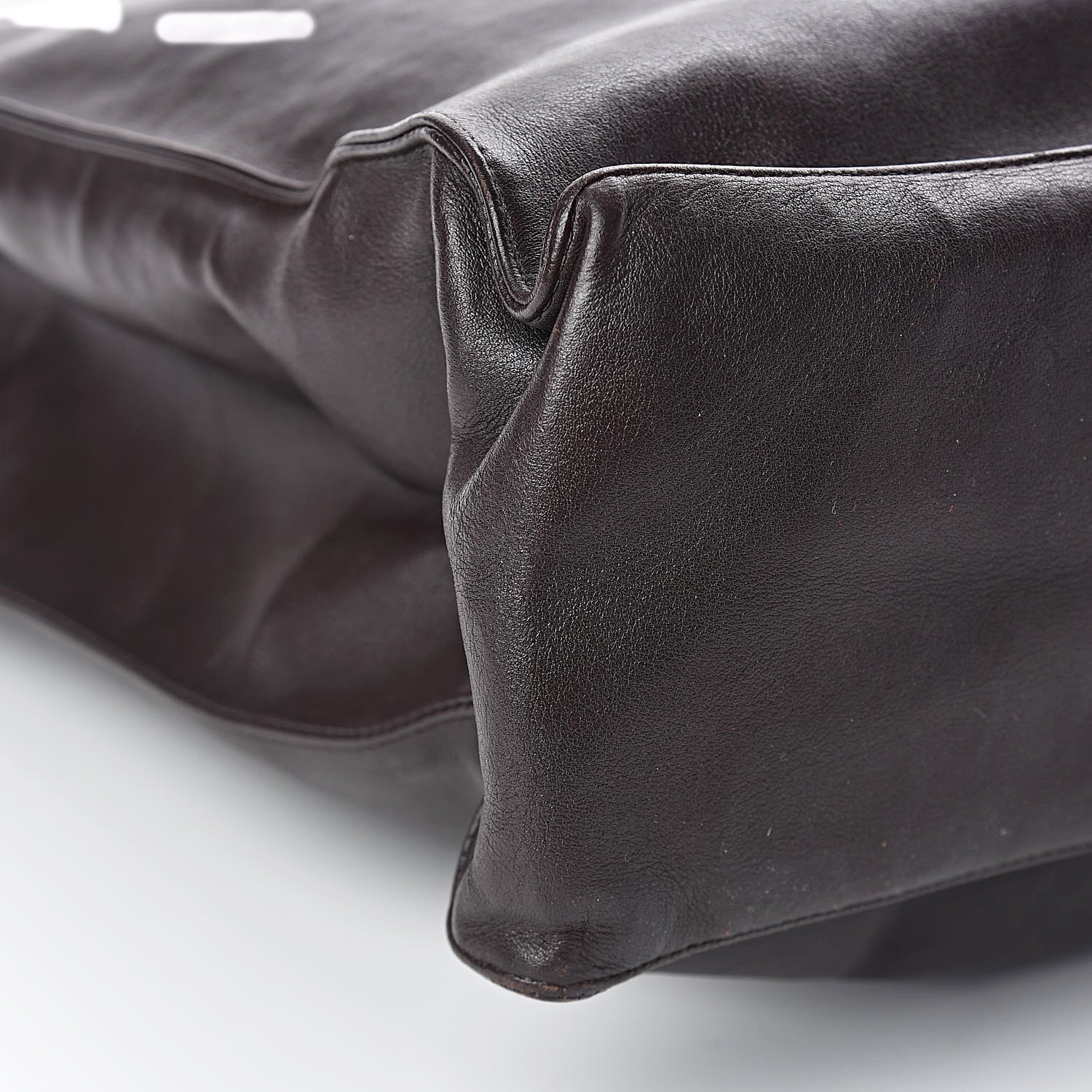 Chanel Lambskin CC Tote Dark Brown 6 of 15